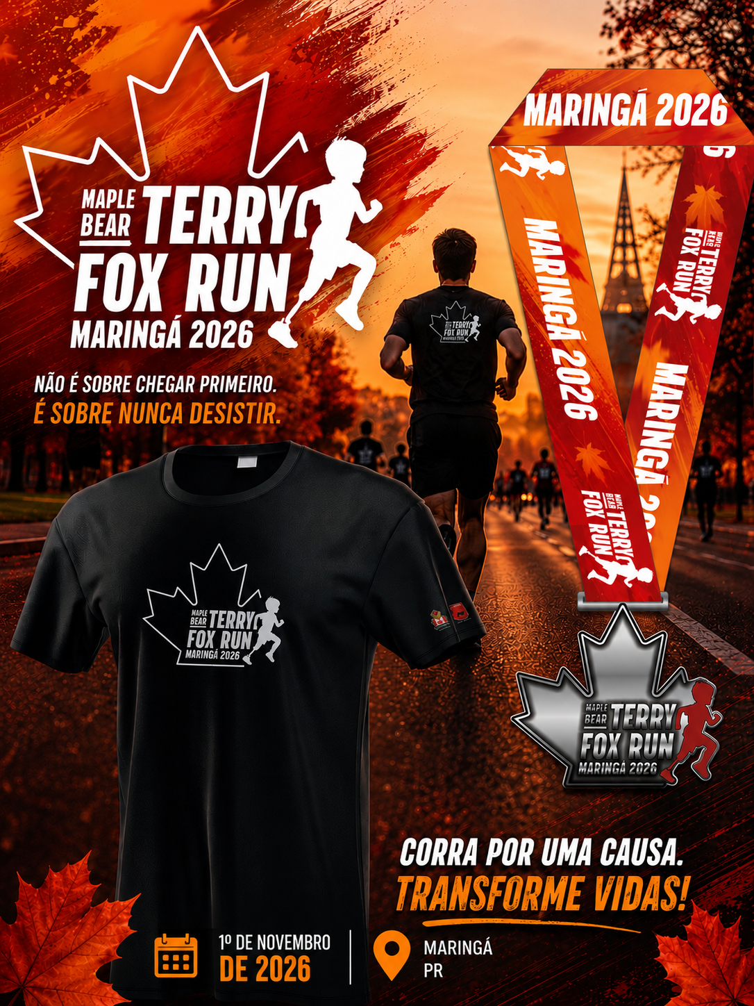 Banner do evento TERRY FOX RUN MARINGÁ 2026 